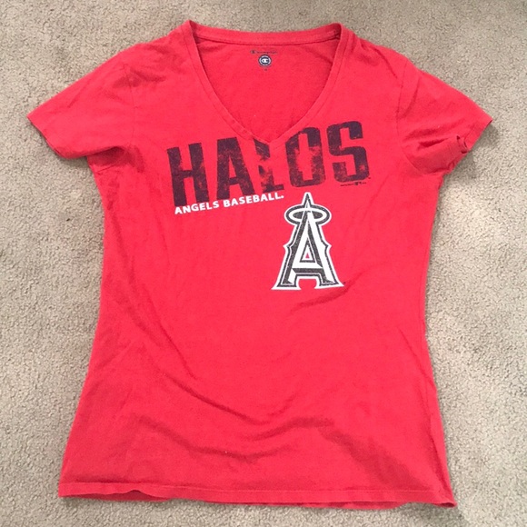 Champion Tops - Los Angeles Angels of Anaheim v neck t shirt